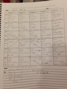 A six week plan