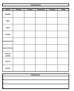 schedule-template